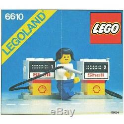 Lego Shell 377 Garage, Petrol Tanker 671, Petrol Pumps Set 6010 Vintage Bundle