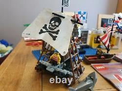 Lego Vintage Pirate 6267 Lagoon Lock-Up 6259broadsides brig and 6261raft raider