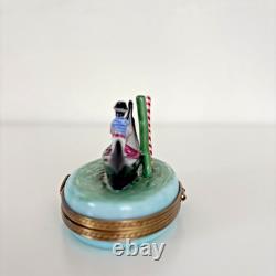 Limoges Trinket Box Venice Italy Venetian Gondola & Mask Gondolier Limited Vtg