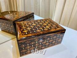 Lockable Jewelry Box, large jewelry Thuya Burl wooden Box Keepsake Storage