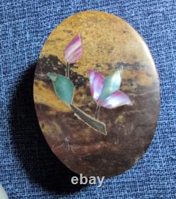 Lot Vintage Vanity Dresser Trinket Boxes Porcelain Hinged Hand Painted Soapstone