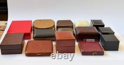 Lot of 14 Vintage Jewelry Watch Box Case Mix Leather Soviet Ukraine France