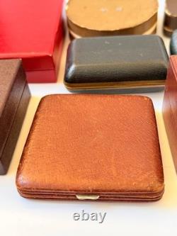 Lot of 14 Vintage Jewelry Watch Box Case Mix Leather Soviet Ukraine France