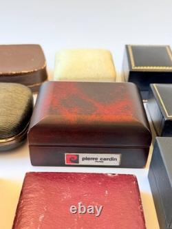 Lot of 14 Vintage Jewelry Watch Box Case Mix Leather Soviet Ukraine France