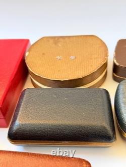 Lot of 14 Vintage Jewelry Watch Box Case Mix Leather Soviet Ukraine France