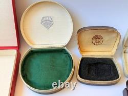 Lot of 14 Vintage Jewelry Watch Box Case Mix Leather Soviet Ukraine France