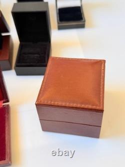 Lot of 14 Vintage Jewelry Watch Box Case Mix Leather Soviet Ukraine France