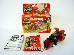 M. A. S. K. VAMPIRE withFLOYD MALLOY Vintage Figure Vehicle COMPLETE withBOX 1986