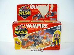 M. A. S. K. VAMPIRE withFLOYD MALLOY Vintage Figure Vehicle COMPLETE withBOX 1986