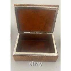 MCM Vintage 3 Piece Genuine Alabaster Cigarette Box & Ashtray Smoking Set Italy