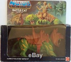 MOTU Vintage BATTLE CAT Figure Complete +Box Masters of the Universe 1982 Mattel