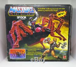 MOTU Vintage SPYDOR Vehicle Complete with Box Masters of the Universe 1985 Mattel