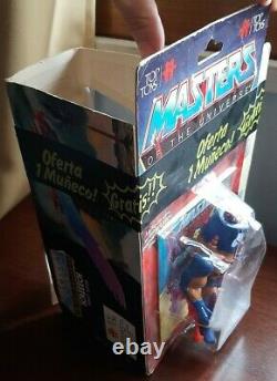 Masters of the universe vintage moc Man e faces top toys clear bubble Rare box
