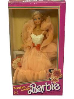 Mattel 7926 Peaches'N Cream Barbie New Doll With Box And Accessories Vtg