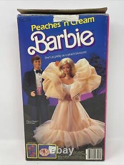 Mattel 7926 Peaches'N Cream Barbie New Doll With Box And Accessories Vtg
