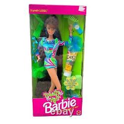 Mattel Barbie Totally Hair Brunette Medium Barbie Doll 1991 Vintage New In Box
