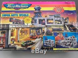 Micro Machines Super Auto World PlaySet Boxed and Vehicles Vintage Retro 90's