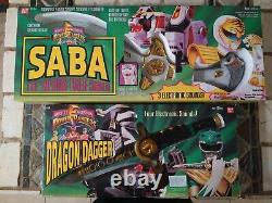 Mighty Morphin Power Rangers Dragon Dagger Vintage Green Ranger & Saba Bandai