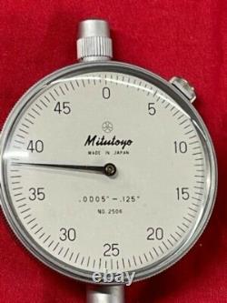 Mitutoyo 2506 Dial Indicator 0.125 Range IN STOCK VINTAGE BOX