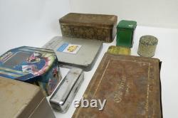 Mixed Lot Vintage Used Metal Tin Trinket Boxes Containers Pokemon Walt Disney