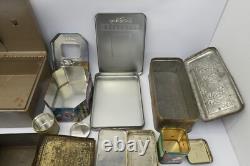 Mixed Lot Vintage Used Metal Tin Trinket Boxes Containers Pokemon Walt Disney