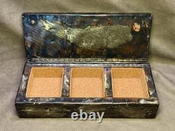 Mixed Metal Patchwork Box By Paul Evans Brutalist 1970s Vintage