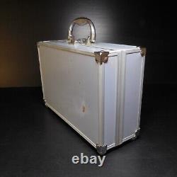 N9538 Box Suitcase Briefcase Boxset Collection MAP Vintage Grey Silver Black
