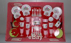 NEW IN BOX! Strawberry Shortcake plastic kitchenware dish set Chilton Qualitea