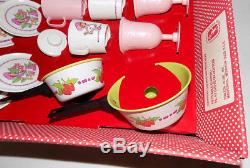 NEW IN BOX! Strawberry Shortcake plastic kitchenware dish set Chilton Qualitea