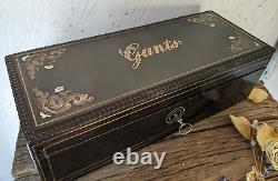 NICE FRENCH ANTIQUE NAPOLEON III GLOVES BOX LATE XIX th. C