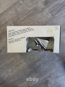 NOS Vintage Roberk Sport 395 Dual Mirrors All Chrome 100% Complete Boxed