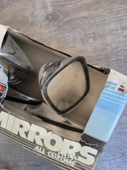 NOS Vintage Roberk Sport 395 Dual Mirrors All Chrome 100% Complete Boxed