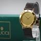 Near Mint Withbox Gucci 3000.2. M Gold Dial 32mm Quartz Men's Vintage Watch