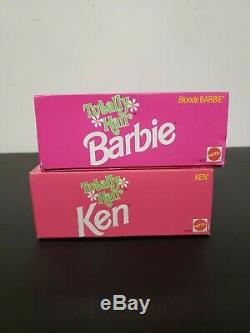 New 1991 Totally Hair Blonde Barbie and Ken 1112 1115 NEW IN BOX