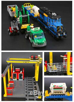 New Custom City Cargo Train Lego 60052 Compatible Set Free Shipping