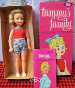 New In Box1963 Ideal. Tammy Family#1pepper Dollbeautiful Toscaplaysuitmint