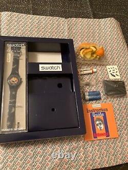 New Vintage Swatch Watch Special Halloween Loomi GZS30 1998 Mint In Box