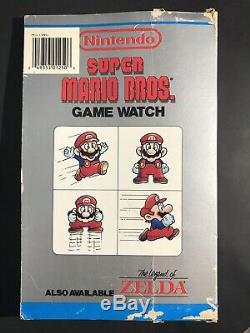 Nintendo SUPER MARIO BROS. GAME Wrist WATCH Nelsonic 1989 Vintage. New In Box