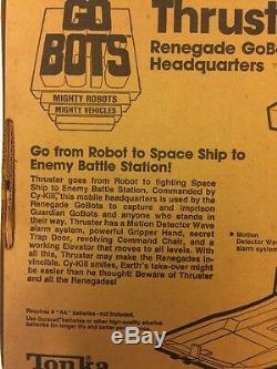 Nm / Mint In Box Vintage 80's Tonka Go Bots Thruster Renegade Headquarters