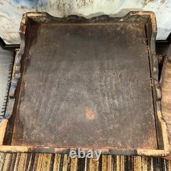 Old Antique Handmade Wooden Iron Fitted Multipurpose Storage Box