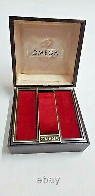 Omega Box For Vintage Watch Speedmaster / Seamaster Plastic wood grain finish
