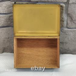 Original German Vintage BAUHAUS Jewelry Cigarette ART DECO Hinged Metal Box Rare