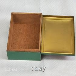 Original German Vintage BAUHAUS Jewelry Cigarette ART DECO Hinged Metal Box Rare
