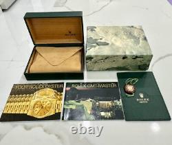 Original Vintage Rolex GMT Master Watch Box Booklet SET Pepsi Coke 16710 16700