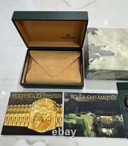 Original Vintage Rolex GMT Master Watch Box Booklet SET Pepsi Coke 16710 16700