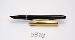 PARKER 51 Black & Gold Vintage Fountain Pen & Pencil Set In Box USA 1950's