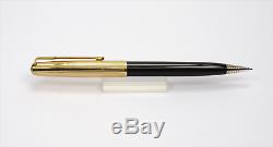 PARKER 51 Black & Gold Vintage Fountain Pen & Pencil Set In Box USA 1950's