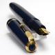 Parker Duofold Big Blue Vintage Fountain Pen England 1960's Broad Nib In Box