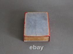 PIERO FORNASETTI slide box, Vintage 1950s, Wood & metal with hats motif, Italy