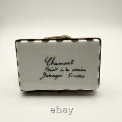 Peint Main Limoges France Chamart Cat Piano Trinket Box Vintage/Antique Video